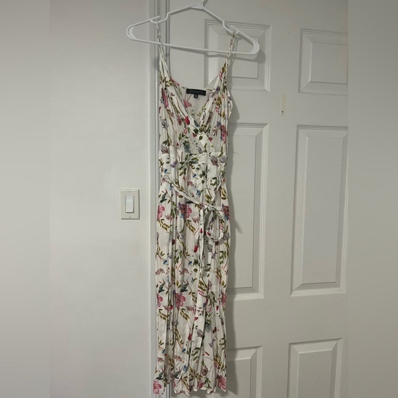 Dynamite Floral Midi Wrap Dress - Picture 1 of 4